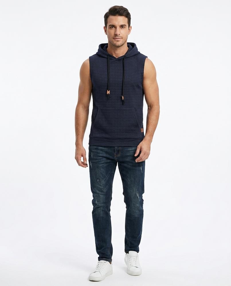 Nord Wear - Aelak | Sleeveless Textured Hoodie Men