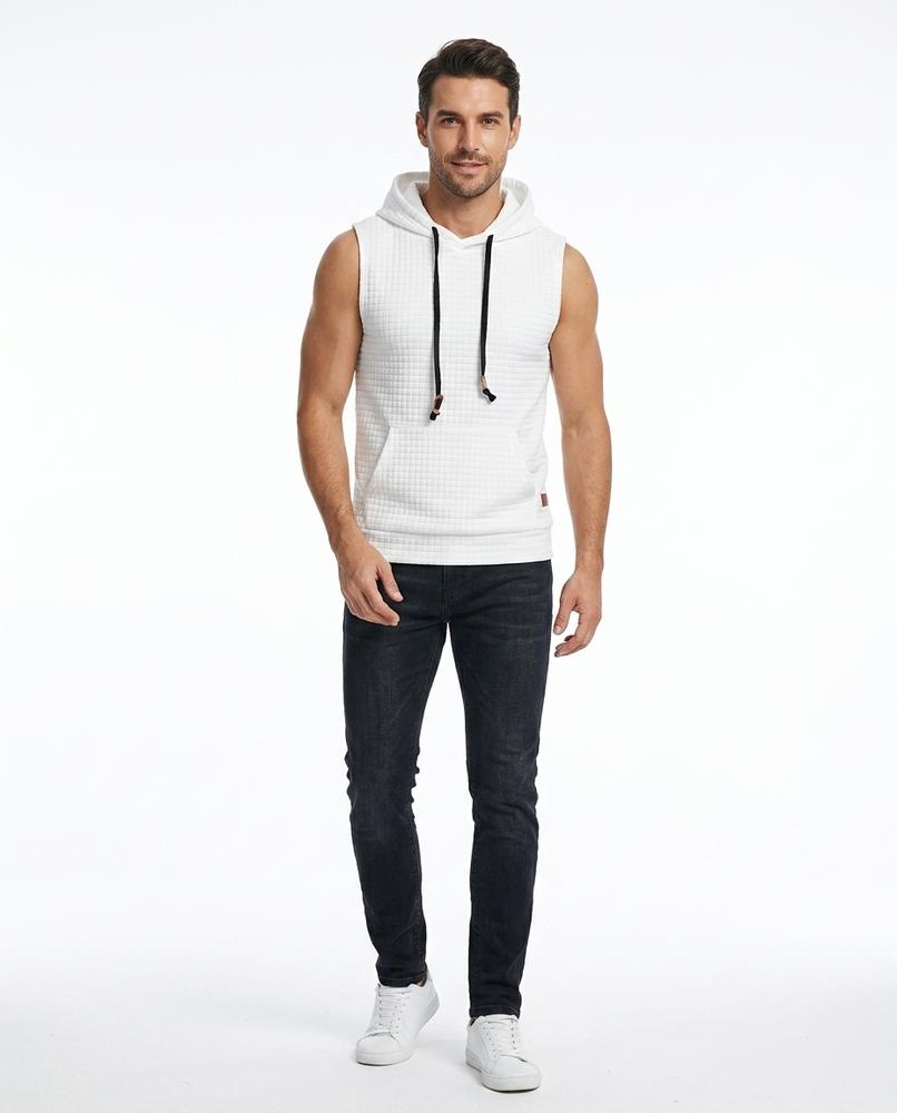 Nord Wear - Aelak | Sleeveless Textured Hoodie Men