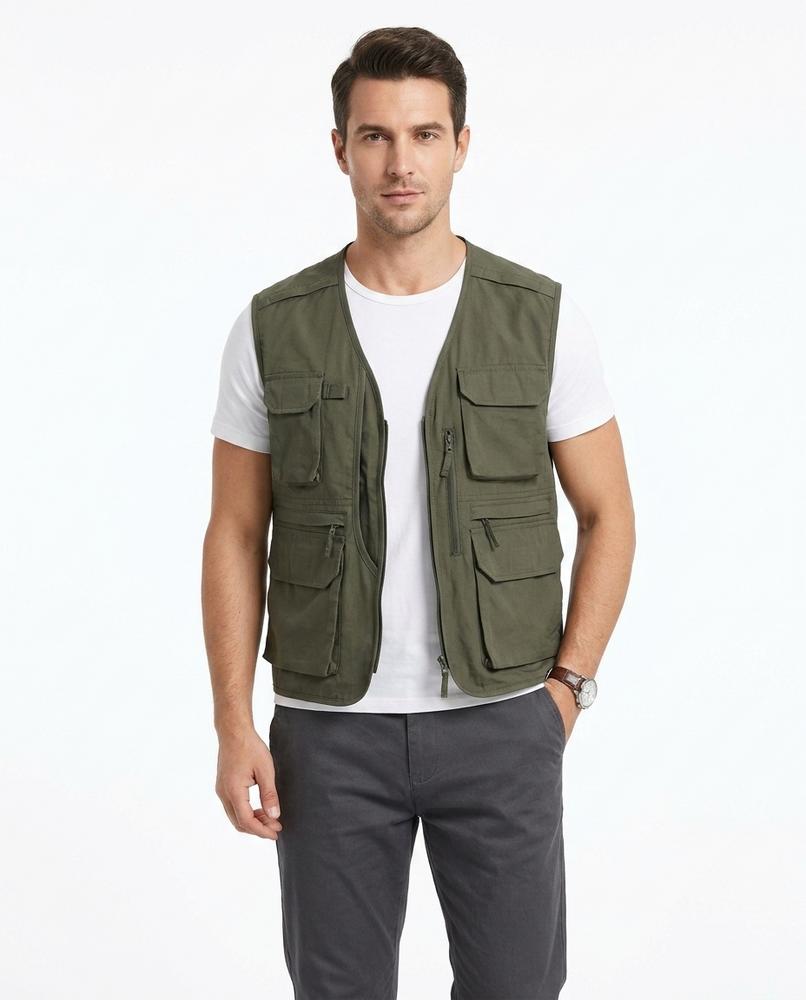 Nord Wear - Kifim | Multi-Pocket Zip-Up Vest Men
