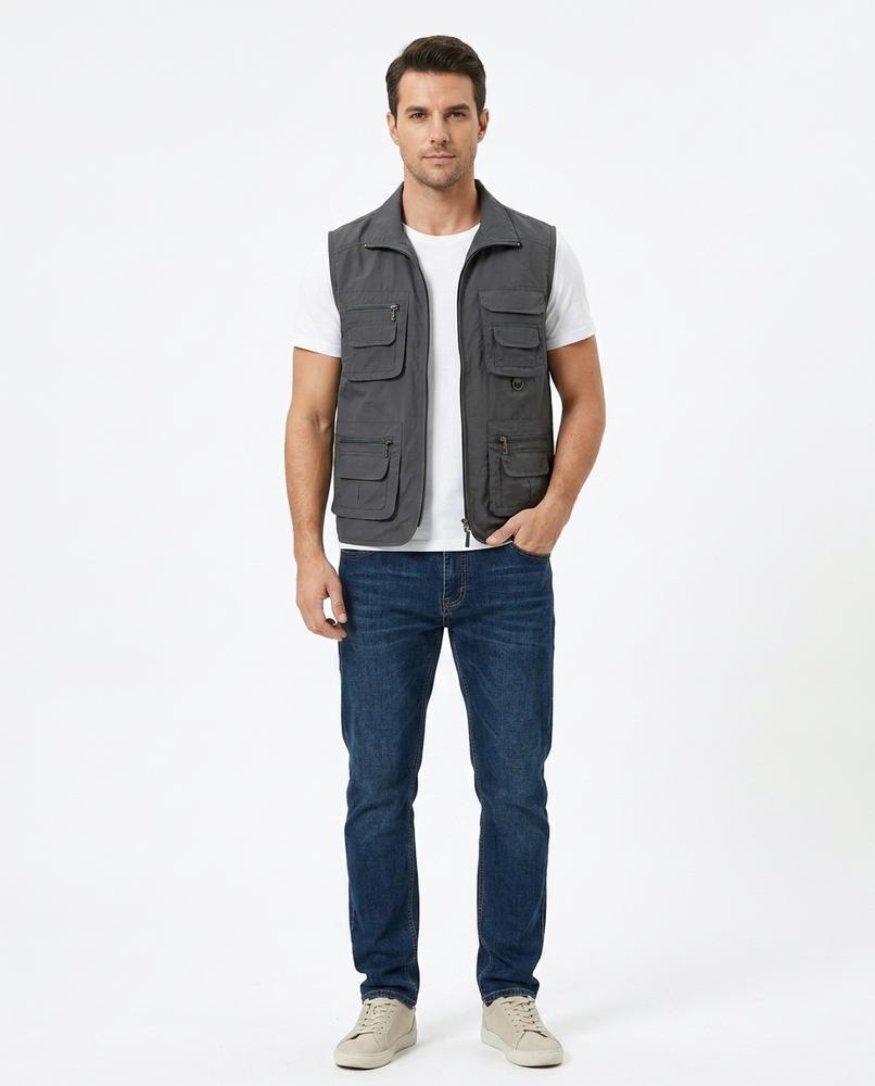 Nord Wear - Kifim | Multi-Pocket Zip-Up Vest Men