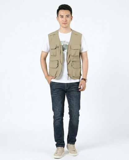 Nord Wear - Kifim | Multi-Pocket Zip-Up Vest Men