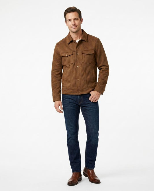 Nord Wear - Cigal | Suede-Look Button-Front Jacket Men