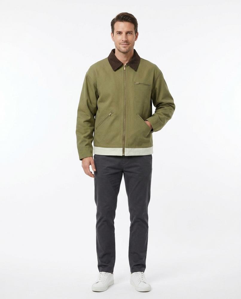 Nord Wear - Varok | Zip-Up Contrast-Collar Jacket Men
