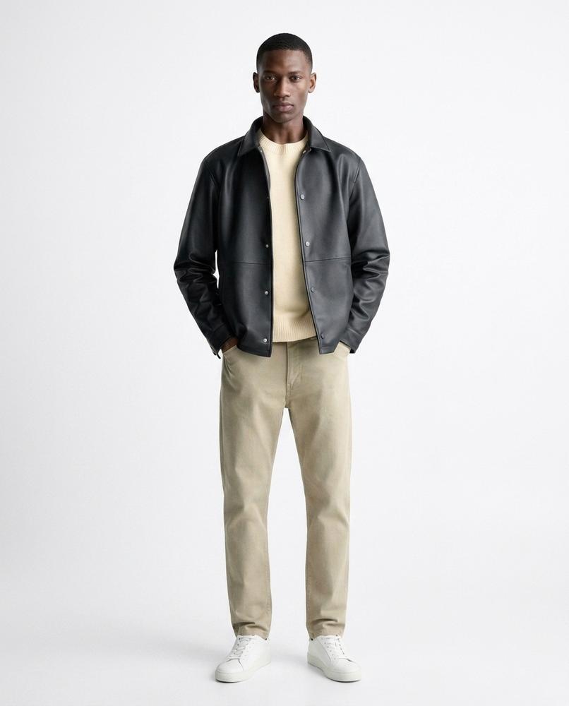Nord Wear - Cotol | Faux-Leather Collared Jacket Men