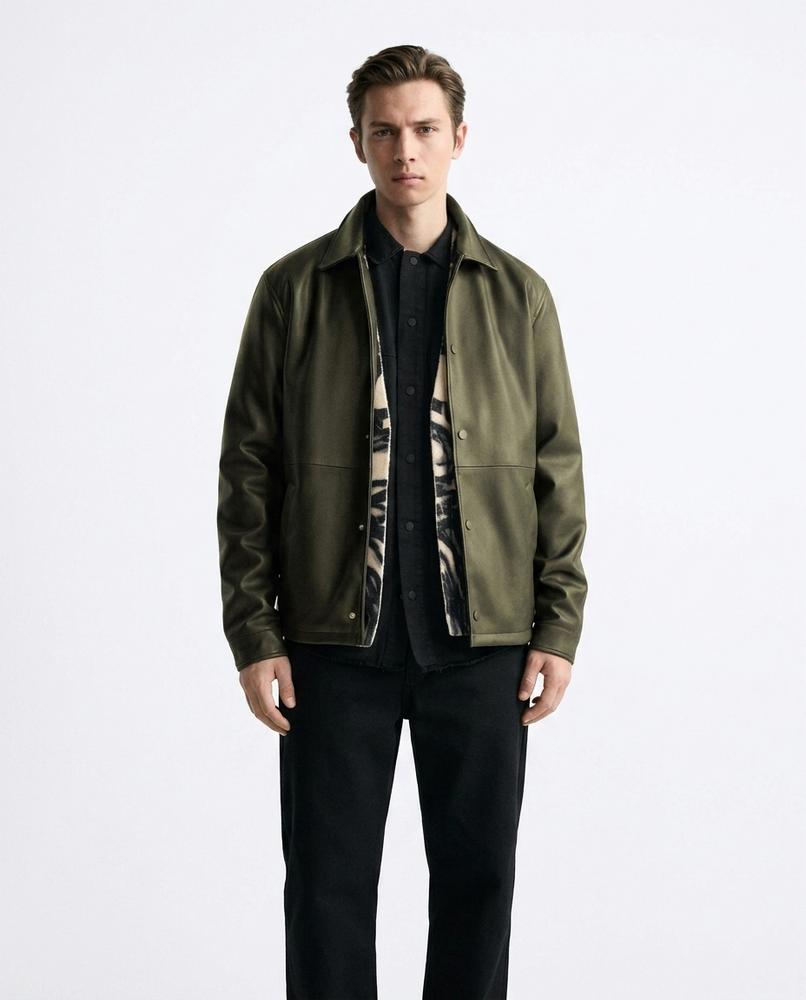 Nord Wear - Cotol | Faux-Leather Collared Jacket Men