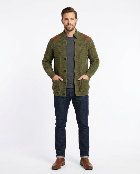 Nord Wear - Taval | Waffle-Knit Button-Front Knit Cardigan Men