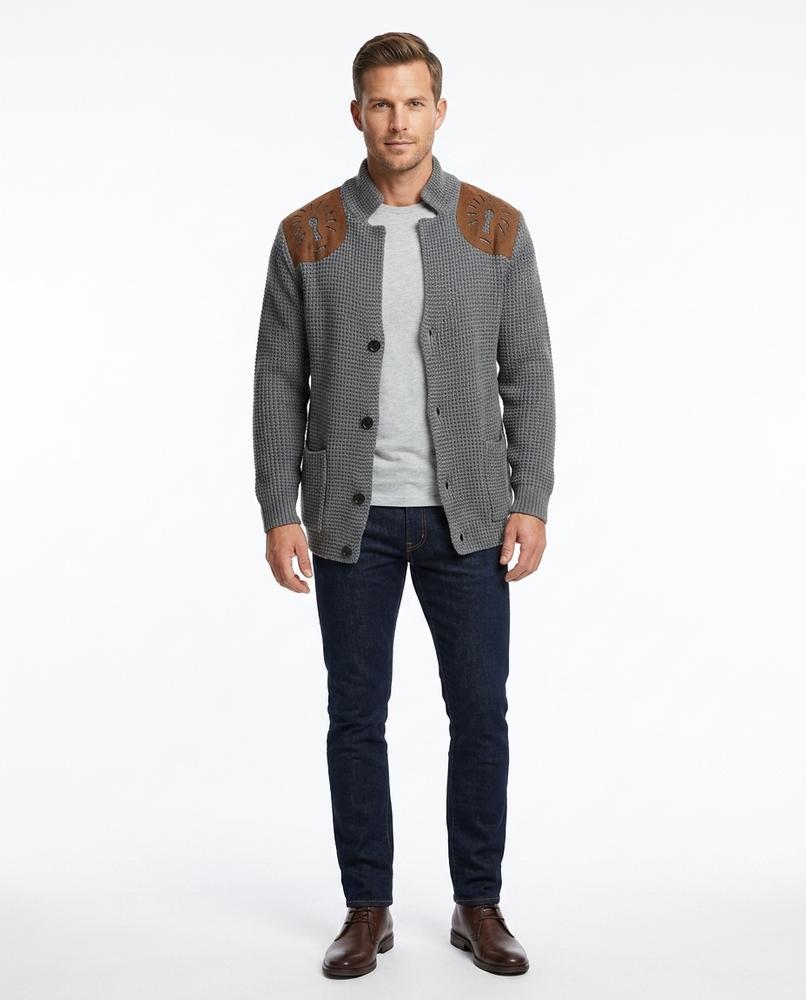 Nord Wear - Taval | Waffle-Knit Button-Front Knit Cardigan Men