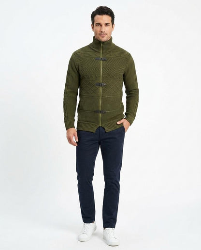 Nord Wear - Aosot | Structured High-Collar Knit Cardigan Men