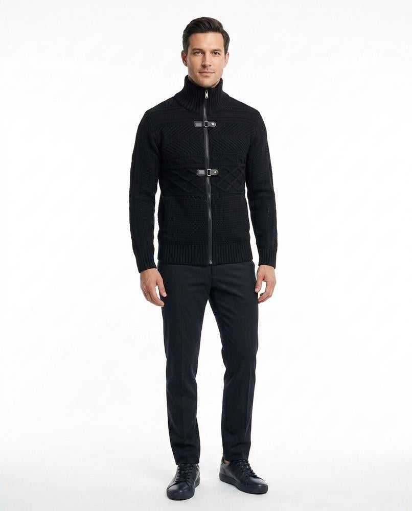 Nord Wear - Aosot | Structured High-Collar Knit Cardigan Men