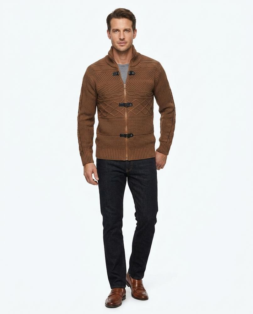Nord Wear - Aosot | Structured High-Collar Knit Cardigan Men
