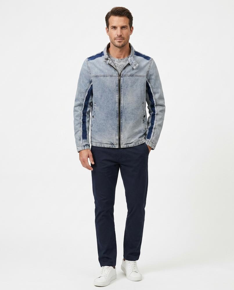 Nord Wear - Yipak | Two-Tone Zip-Up Denim Jacket Men