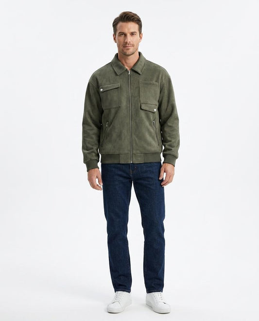 Nord Wear - Nogar | Suede-Effect Full-Zip Jacket Men