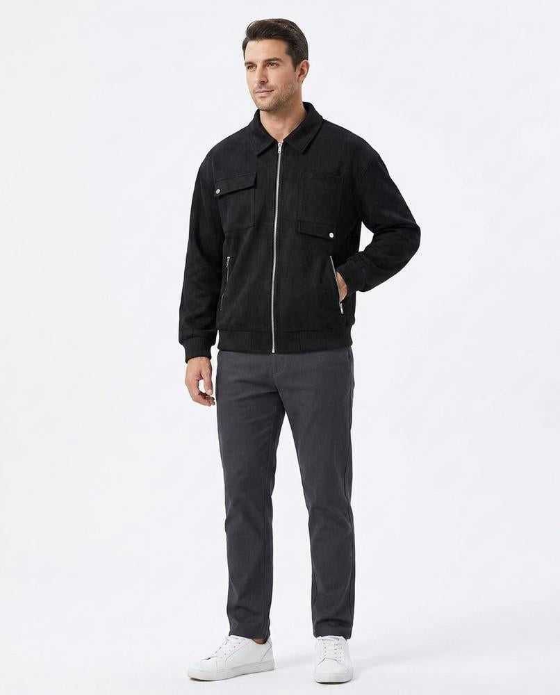 Nord Wear - Nogar | Suede-Effect Full-Zip Jacket Men