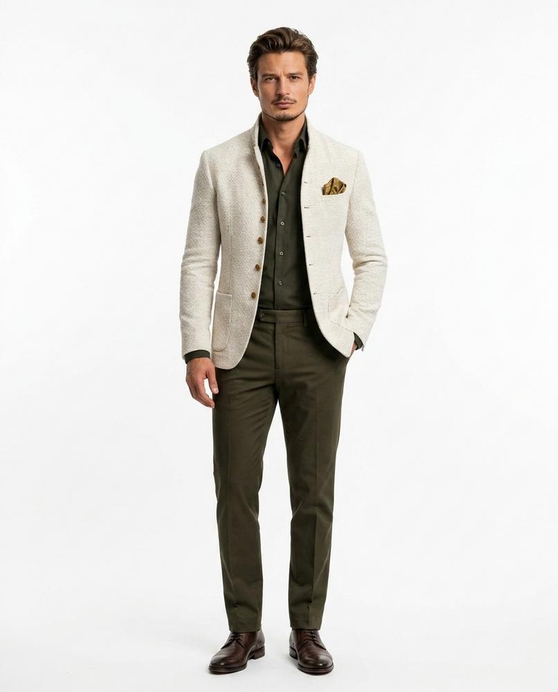 Nord Wear - Vokos | Textured Stand-Collar Blazer Men