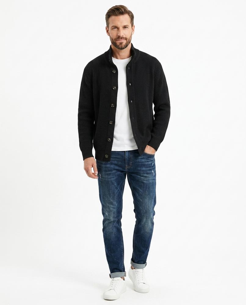 Nord Wear - Vohiv | Ribbed Button-Front Knit Cardigan Men