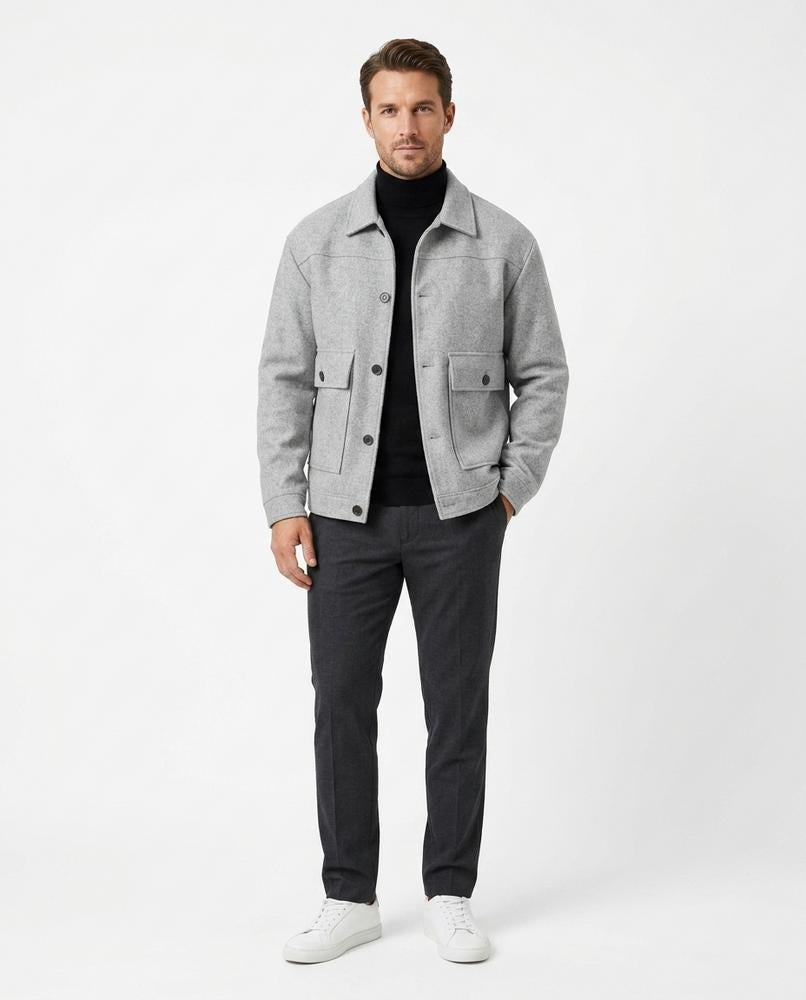 Nord Wear - Aihan | Button-Up Textured Jacket Men