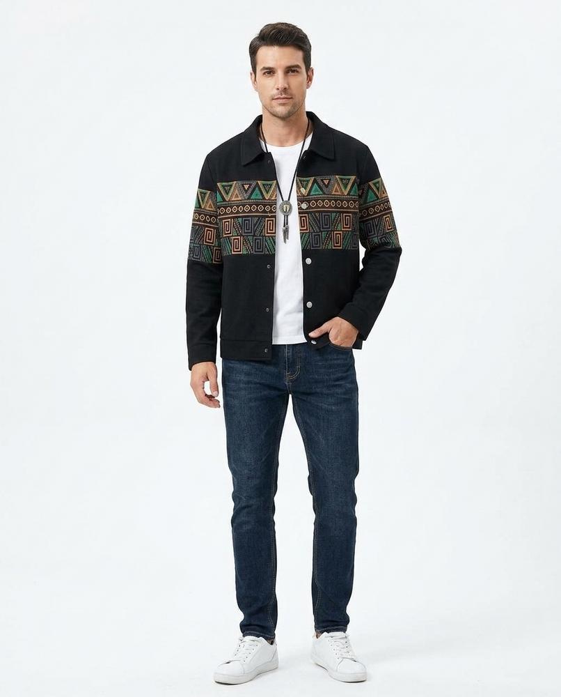 Nord Wear - Virid | Patterned Collared Jacket Men