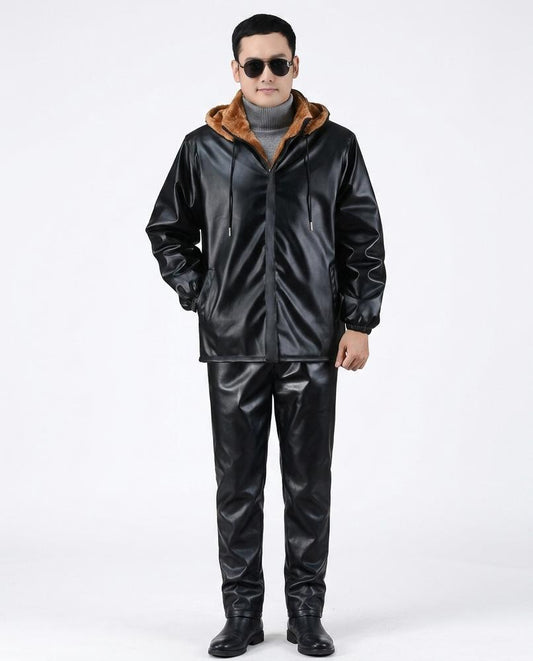 Nord Wear - Kerus | Faux-Leather Fleece-Lined Suit Men