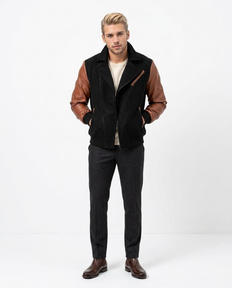 Nord Wear - Yusan | Two-Tone Asymmetrical Jacket Men