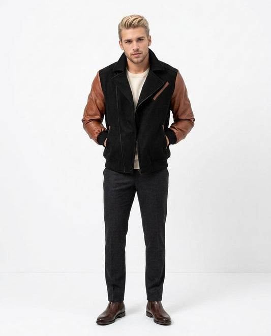 Nord Wear - Yusan | Two-Tone Asymmetrical Jacket Men