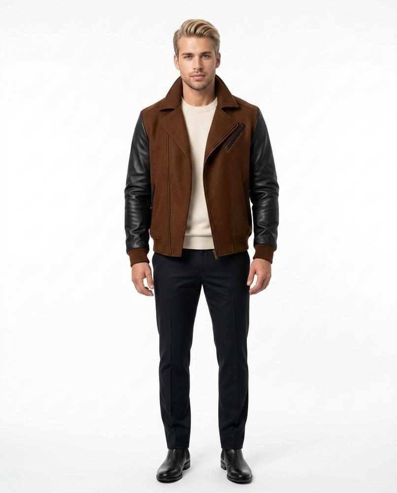 Nord Wear - Yusan | Two-Tone Asymmetrical Jacket Men
