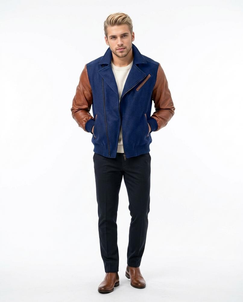 Nord Wear - Yusan | Two-Tone Asymmetrical Jacket Men