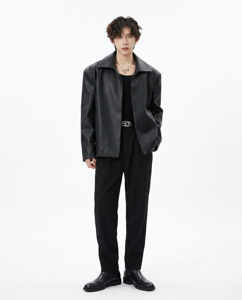 Nord Wear - Zapil | Relaxed Fit Faux Leather Jacket Unisex