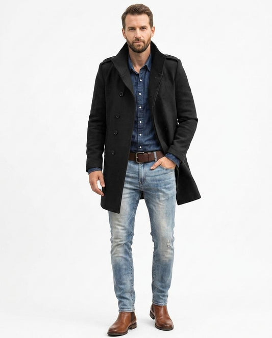 Nord Wear - Magam | Single-Breasted Notched-Lapel Coat Men