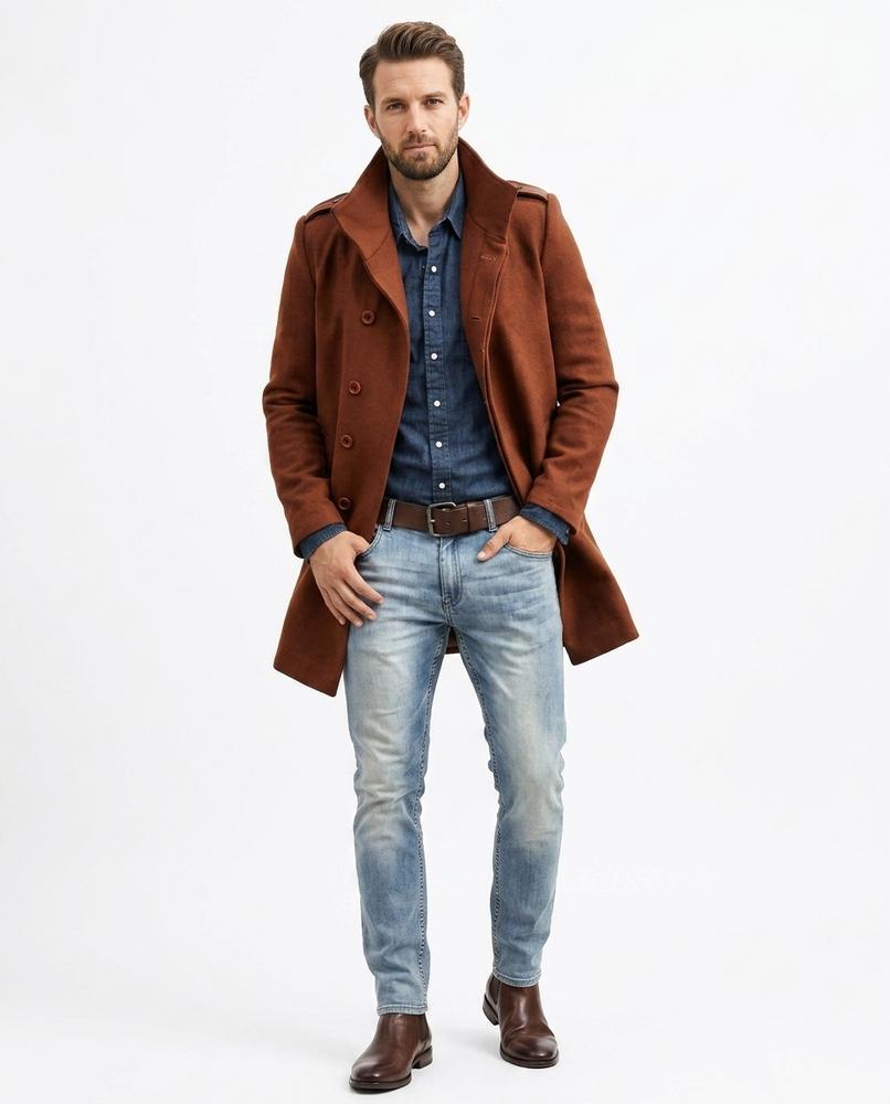 Nord Wear - Magam | Single-Breasted Notched-Lapel Coat Men