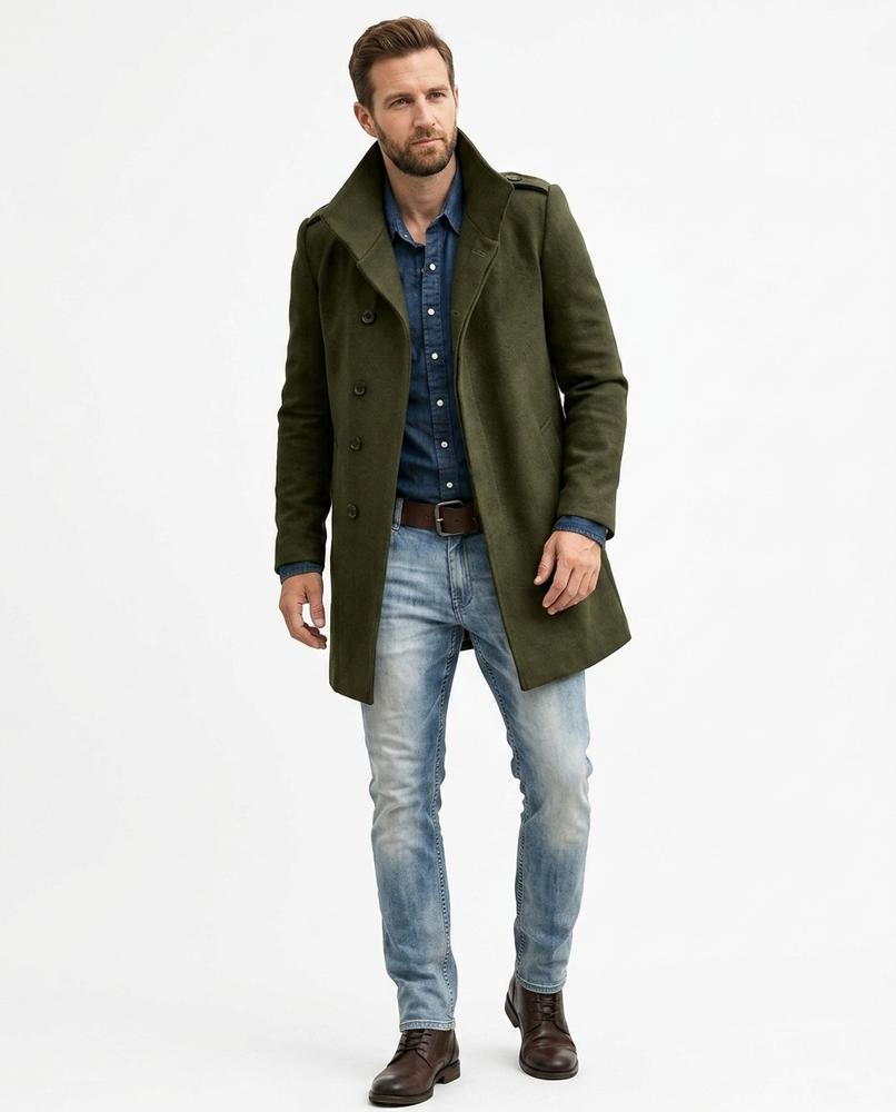 Nord Wear - Magam | Single-Breasted Notched-Lapel Coat Men