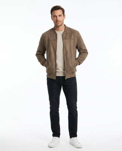 Nord Wear - Yaren | Suede-Effect Zip-Up Jacket Men