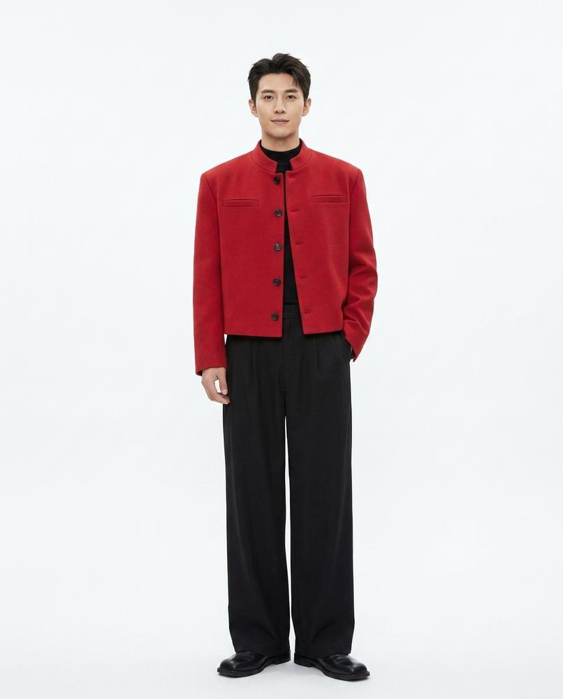Nord Wear - Vetud | Mandarin-Collar Cropped Jacket Men