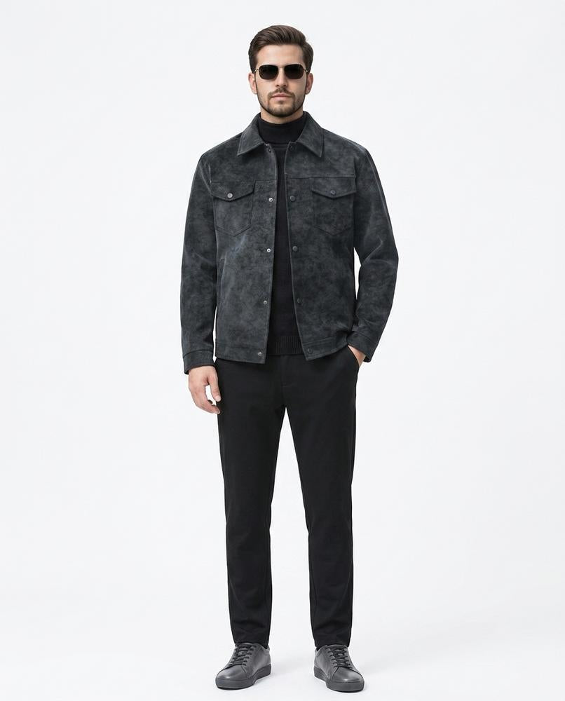 Nord Wear - Manim | Faux Suede Button-Up Jacket Men