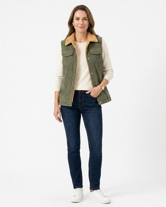 Nord Wear - Cugek | Corduroy Sherpa-Lined Vest Women
