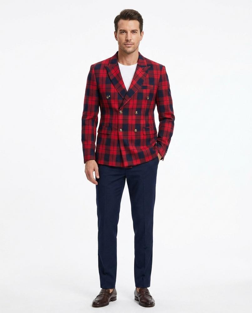 Nord Wear - Aakev | Plaid Double-Breasted Blazer Men