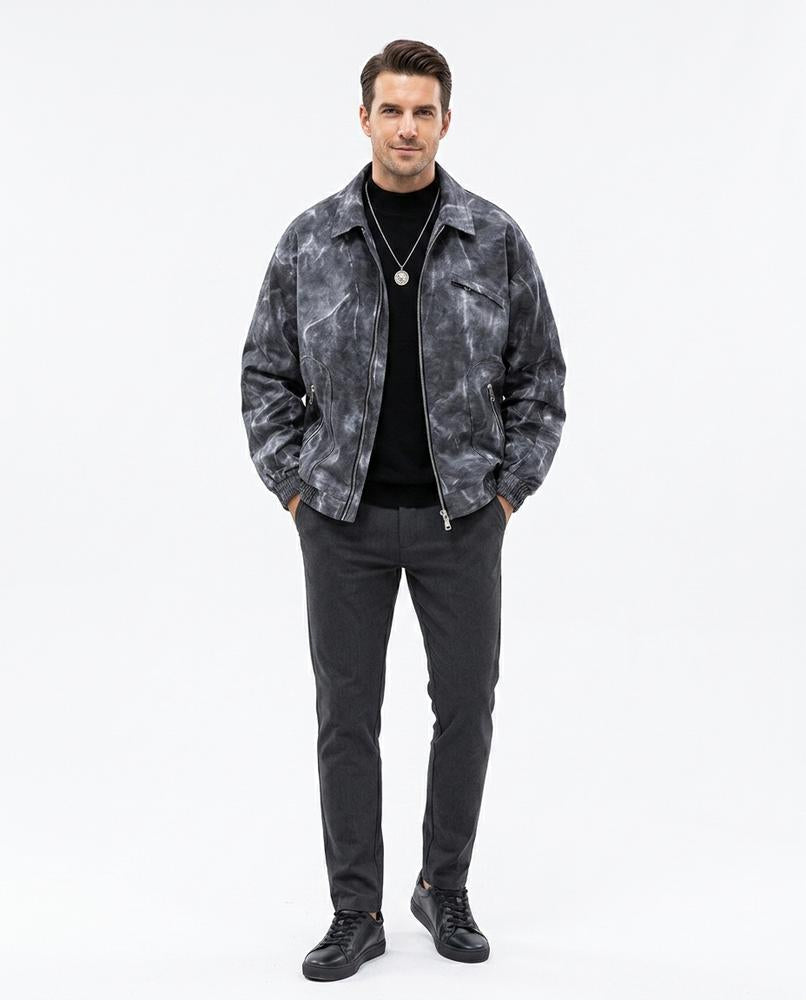Nord Wear - Tuzak | Marbled Zip-Up Jacket Men