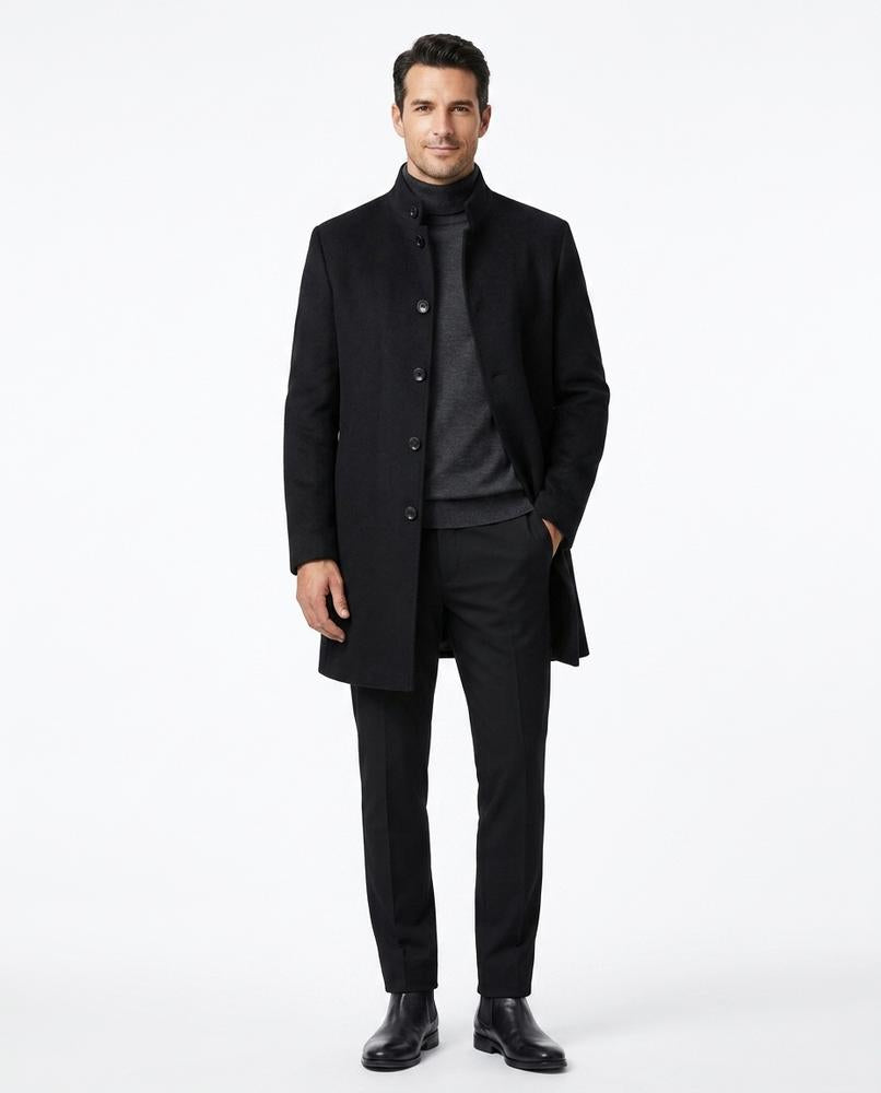 Nord Wear - Zepil | Stand-Up Collar Wool Coat Men