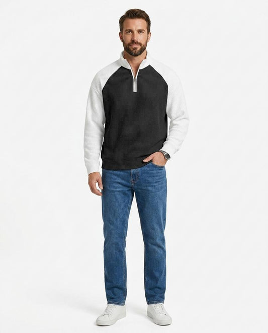 Nord Wear - Eufod | Waffle-Knit Quarter-Zip Sweater Men