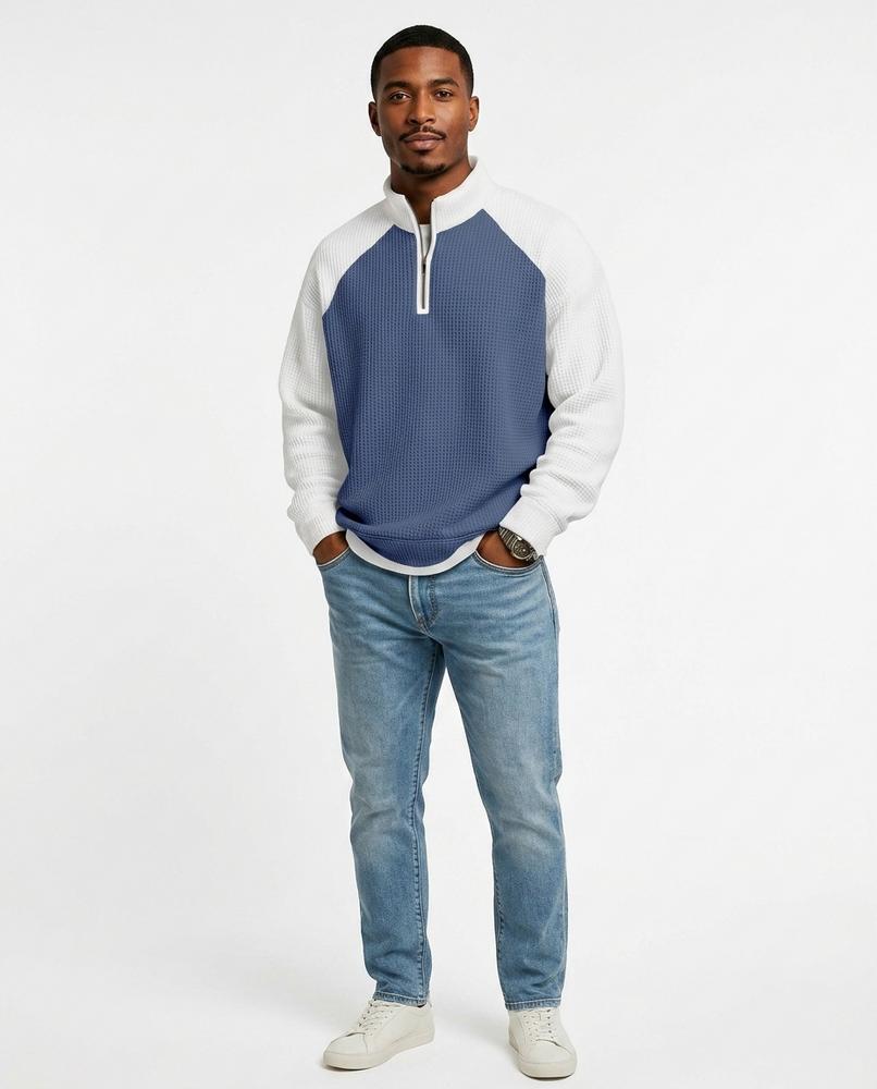 Nord Wear - Eufod | Waffle-Knit Quarter-Zip Sweater Men