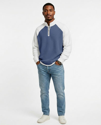 Nord Wear - Eufod | Waffle-Knit Quarter-Zip Sweater Men