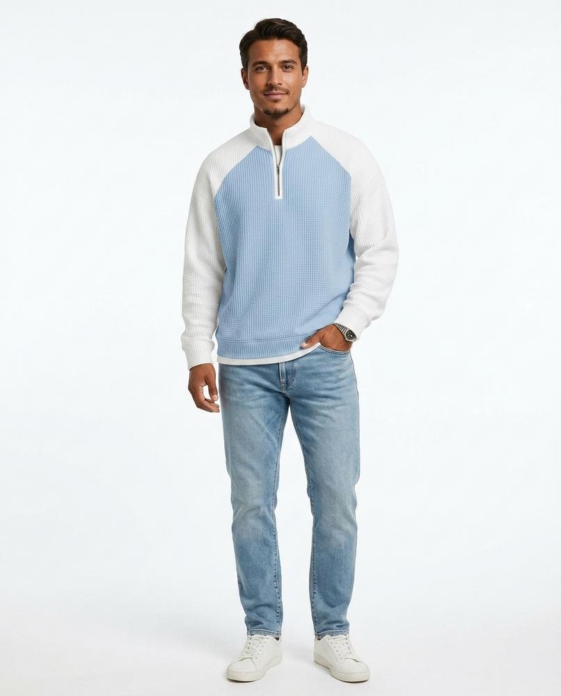 Nord Wear - Eufod | Waffle-Knit Quarter-Zip Sweater Men