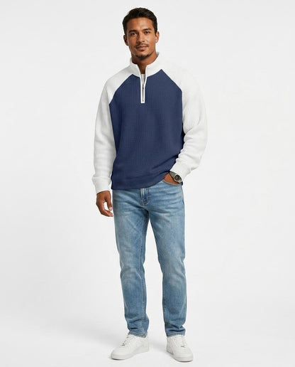 Nord Wear - Eufod | Waffle-Knit Quarter-Zip Sweater Men