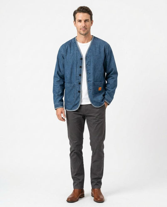 Nord Wear - Ropom | Collarless Button-Up Jacket Men