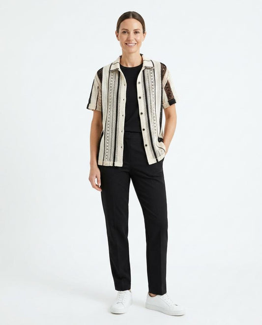 Nord Wear - Cipod | Striped Open-Knit Shirt Women