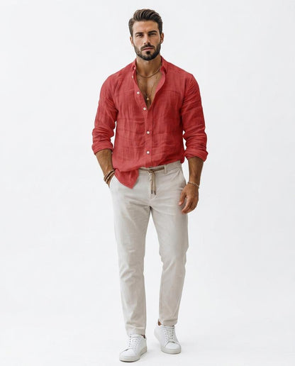Nord Wear - Sapur | Collarless Long-Sleeved Shirt Men