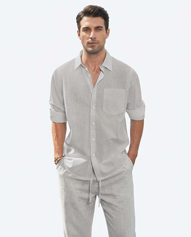 Nord Wear - Ditar | Linen-Blend Button-Up Shirt Men