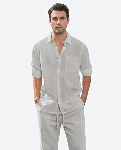 Nord Wear - Ditar | Linen-Blend Button-Up Shirt Men