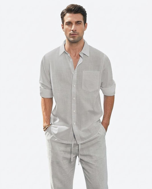 Nord Wear - Ditar | Linen-Blend Button-Up Shirt Men