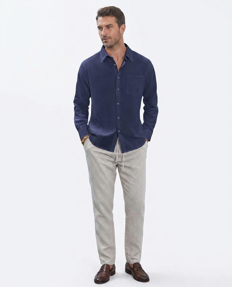 Nord Wear - Ditar | Linen-Blend Button-Up Shirt Men