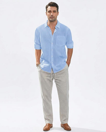 Nord Wear - Ditar | Linen-Blend Button-Up Shirt Men